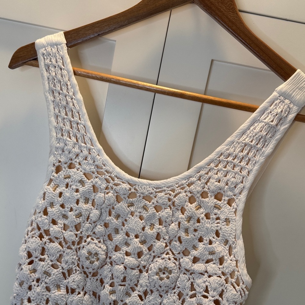 bishop + young White Crochet Maxi Dress - Picture 2 of 13